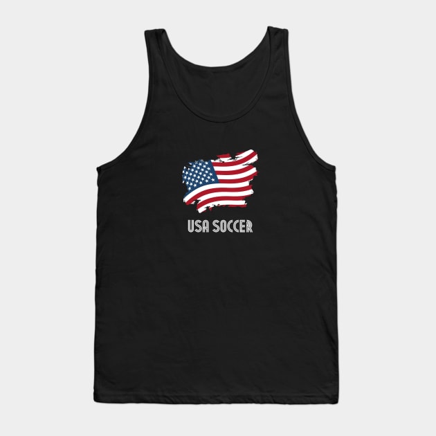 USA Soccer (Print on back) Tank Top by SoccerOrlando